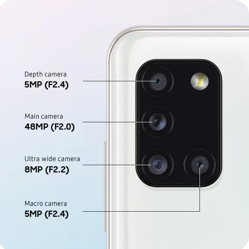 گوشی موبایل سامسونگ مدل Galaxy A31 دو سیم کارت ظرفیت 128/6 گیگابایت