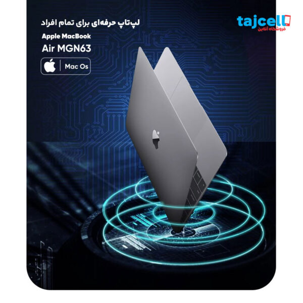 لپ تاپ 13.3 اینچی اپل مدل MacBook Air MGN63 gold 2020 Ks/A-M1 8GB 256SSD